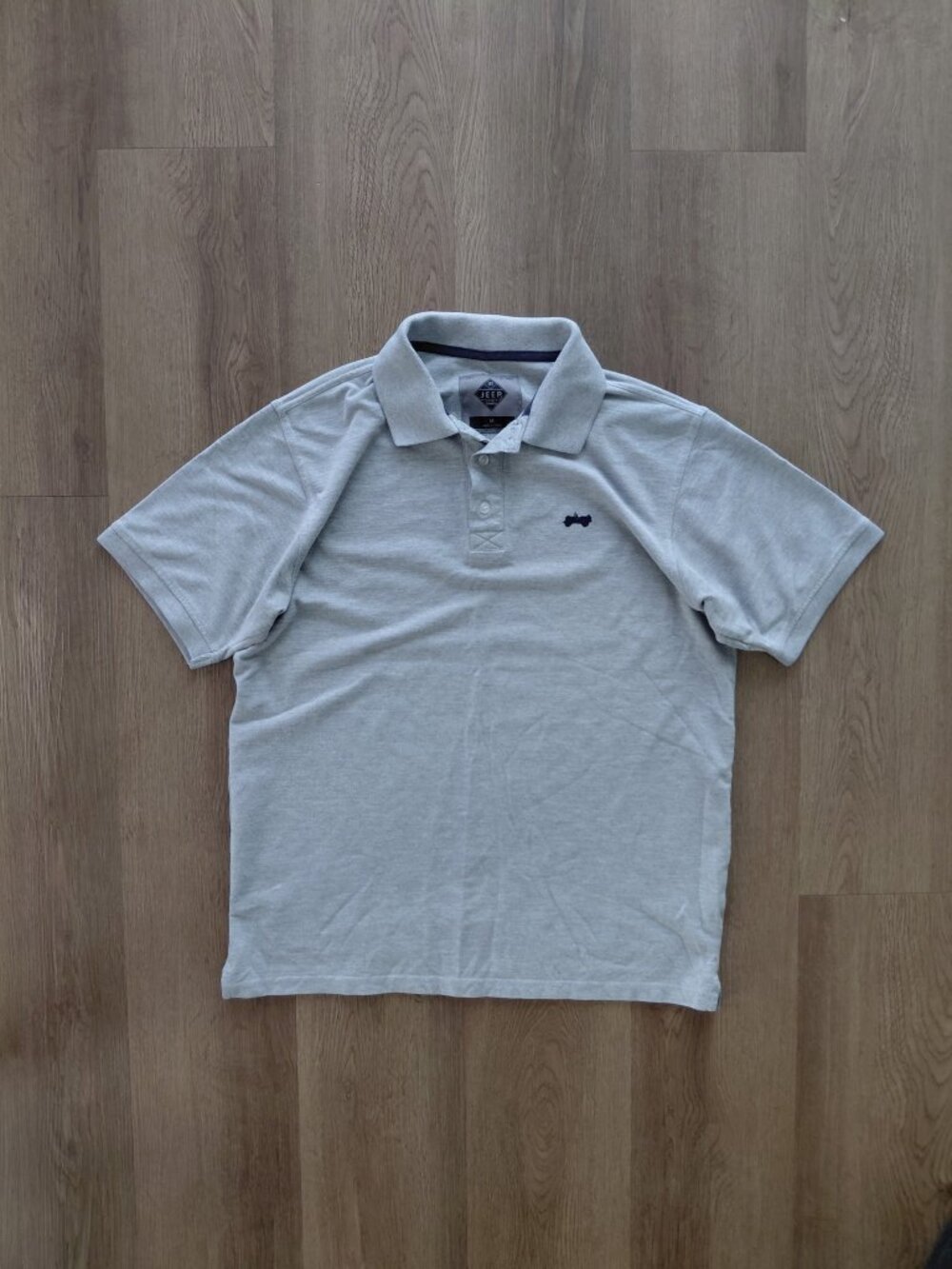 Jeep Spirit Products Polo | Men’s Medium | Gray | 65% Polyester